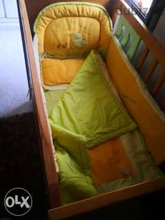 Baby bed + mattress+ set for bed from 4pic. 0