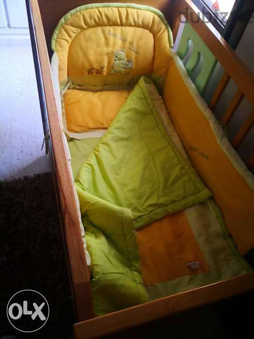 Baby bed + mattress+ set for bed from 4pic. 0