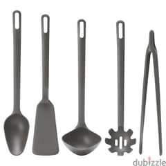 ikea/Fullsndad gray 5 pieces kitchen utensil set