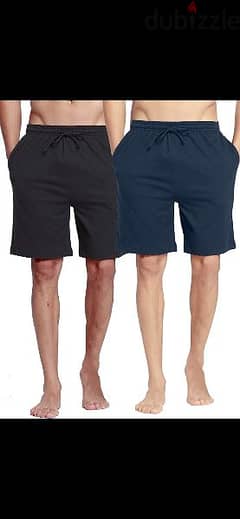 men shorts cotton navy / black size m to xxL