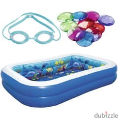 Bestway 3D UnderSea Adventure Pool 262 x 175 x 51 cm