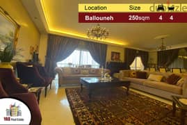 Ballouneh 250m2 | Killer View | High-end | Private Street | Catch |EL