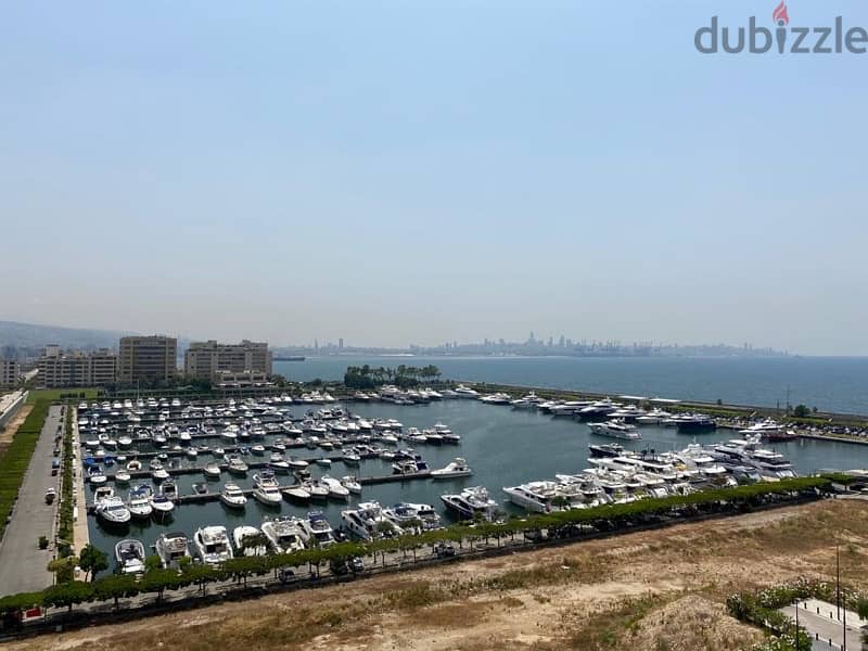 full marina view / 2 master bedrooms/furnished apt for sale waterfront 4