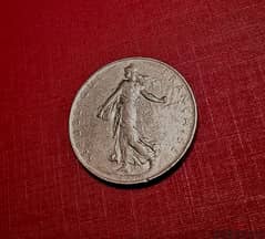 1976 France 1 Franc O. Roty