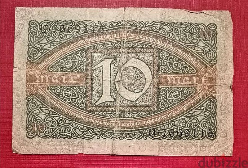 1920 Germany 10 Mark 1