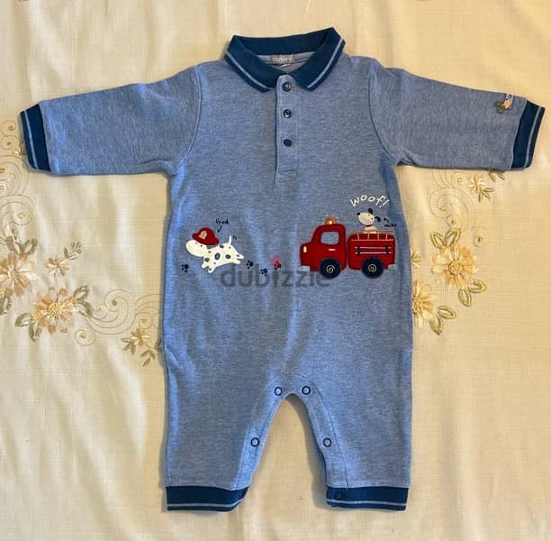 “Carter’s” Blue Cotton Baby Overall 0
