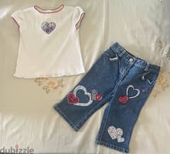“Gymboree” Top and Jeans 0