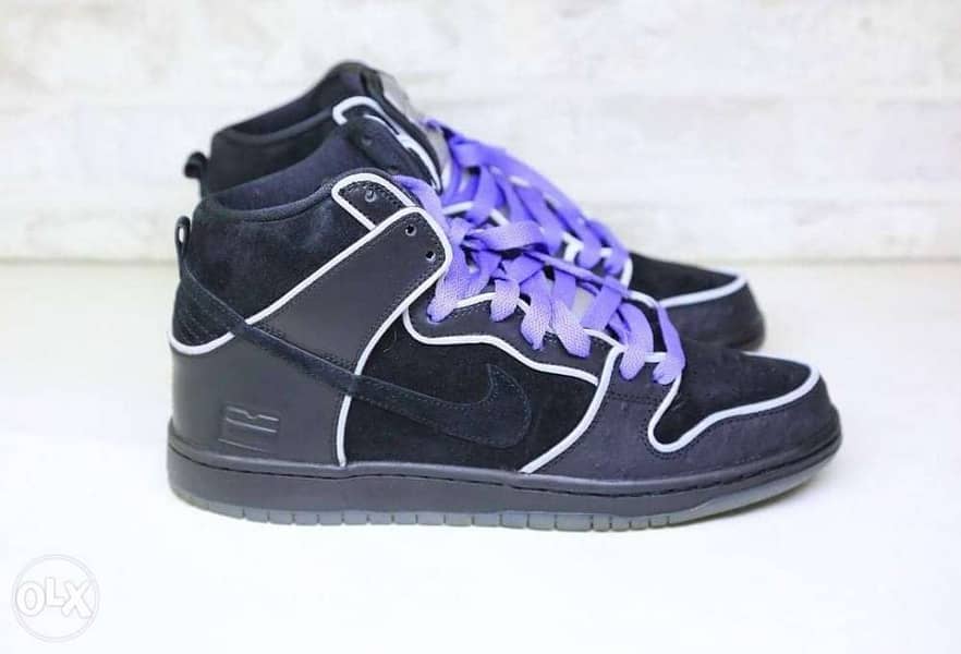 Nike Sb Dunk High Black Purple Box 0