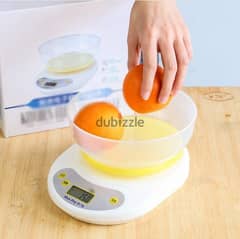 Kitchen Scale With Bowl, Weighs Up To 5kg, 21x16cm