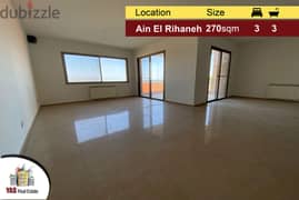 Ain El Rihaneh 270m2 + 25m2 Garden |Brand New|Excellent Condition |ELS