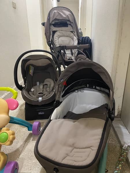 chicco activ3 stroller 3 in one 3 items pram carseat bed 1