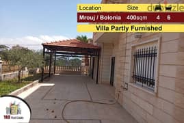 Mrouj / Bolonia 400m2 Villa | 200m2 Garden | View | Partly Furnished |