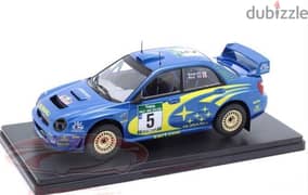 Subaru Impreza S7 WRC (New Zealand 2001) diecast car model 1:24.