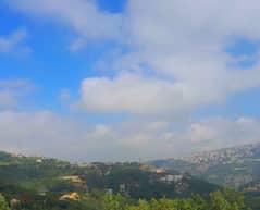 1270 SQM Land in Bikfaya, Metn Overlooking the Mountains