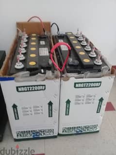 Two 12V 200Ah batteries Luminous Brand excellent condition