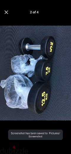 NEW Heavy duty Dumbbells 03027072 GEO SPORT EQUIPMENT طريق لحدث بعبدا