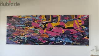 modern painting 240 x 86 cm 0