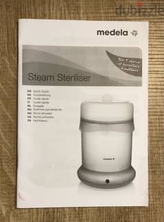 Medela bottle steam steriliser like new