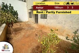 Awkar 180m2 + 15m2 Terrace / Garden | Rent | Semi Furnished | Luxury |