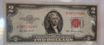 USA two dollars Banknote 1953