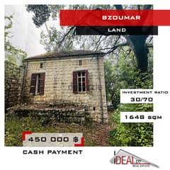 Land for sale in bzoumar 1648 SQM REF#WT8088