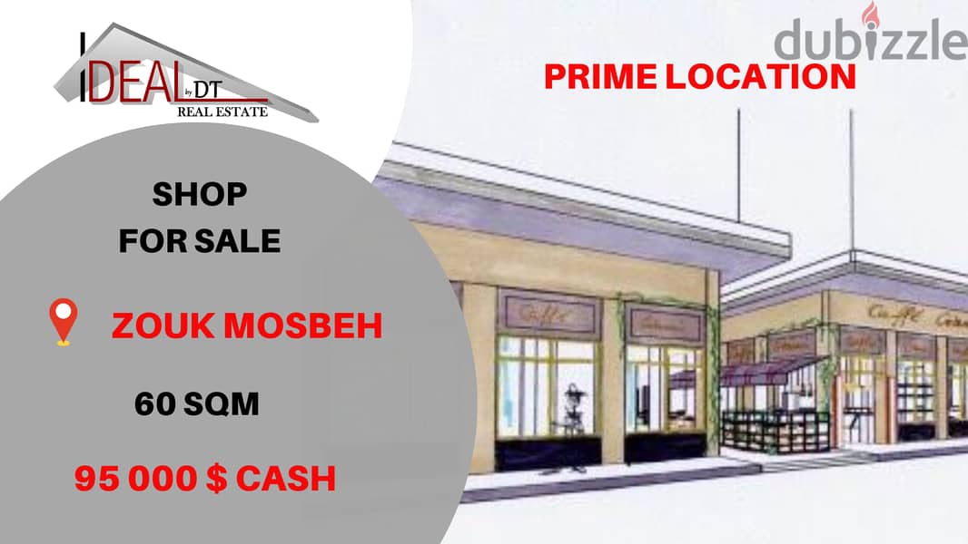 shop for sale in zouk mosbeh 60 SQM REF#EA15219 0