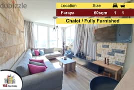 Faraya 60m2 | Cozy Chalet | Mountain View | Mint Condition|Furnished|D