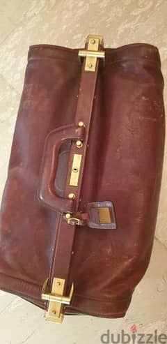 queen leather Dr bag antique